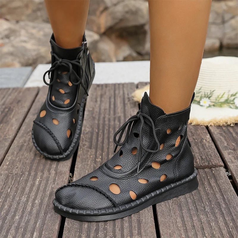 Zapatos planos para Mujer, botas geniales, sandalias, zapatos huecos informales, zapatillas deportivas, novedad de verano 2021, zapatos de playa para caminar, chanclas de moda para Mujer