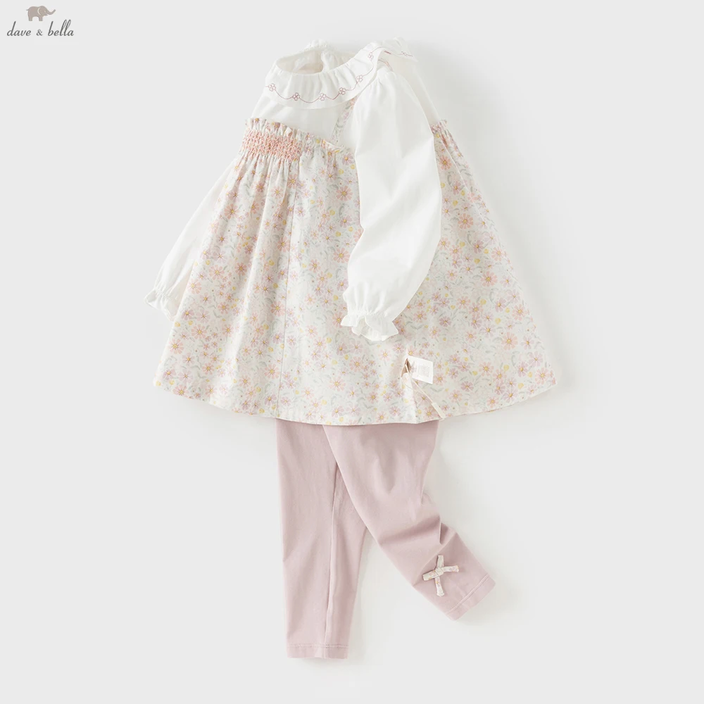 Ensemble 2 pièces T-shirt et pantalon pour enfants Dave Bella – Leggings et hauts à manches longues 