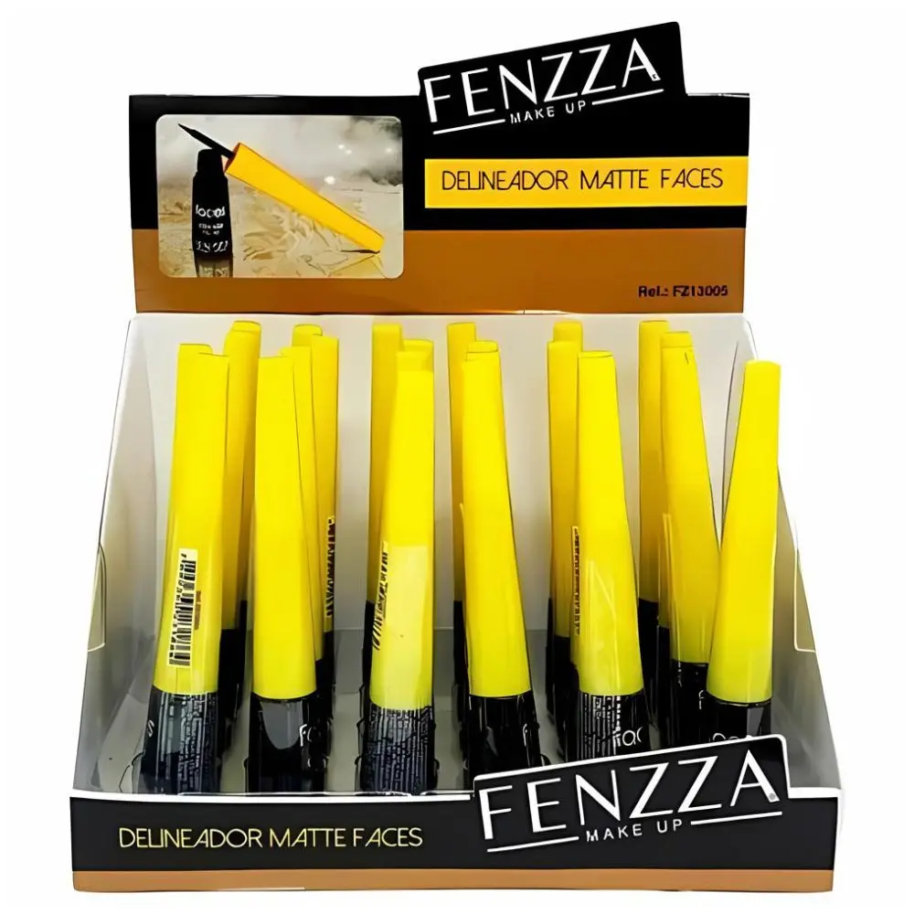 Box C/24 Black Liquid Eyeliner Faces Fenzza FZ13005