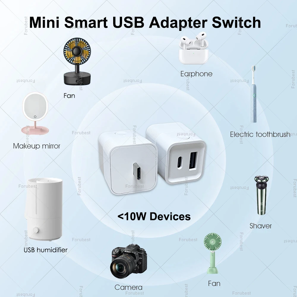 Переключатель адаптера Micro USB Zigbee 3.0, мини-умная вилка, адаптер питания USB Type-C 5 В, управление включением и выключением таймера, работает с Tuya Zigbee2MQTT