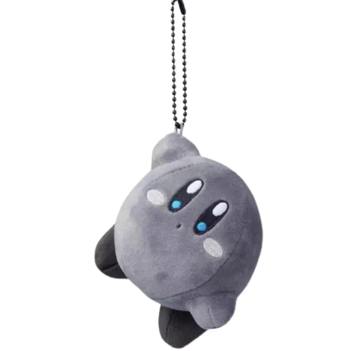 New Star Kirby Grey Cute Doll Keychain Car Accessories Schoolbag Backpack Pendant Keyring Decoration Children Toys Birthday Gift