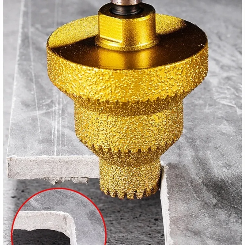 

Sawtooth M10 Diamond Chamfer Router Bits Hole Saw Milling Tile Cutter Marble Concrete Reamer Tower Drill Tools