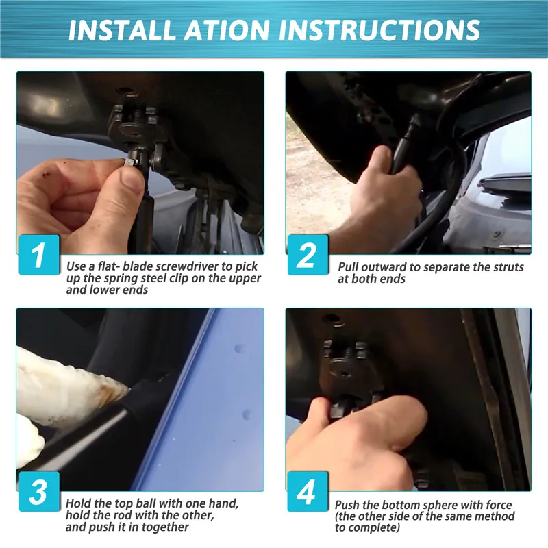 لسيارات BMW غطاء محرك السيارة الأمامي دعامات الغاز حامل دعم X5 E53 2000-2006 51238402551 #6