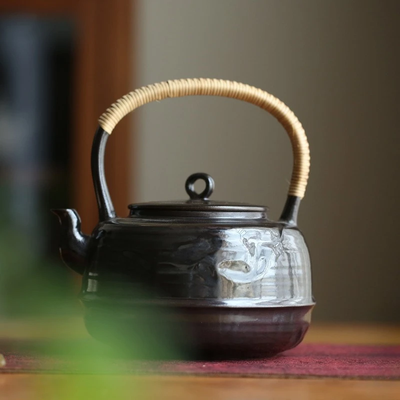 Pot Pure handmade raw ore purple sand boiling teapot ceramic health kettle kung fu tea set