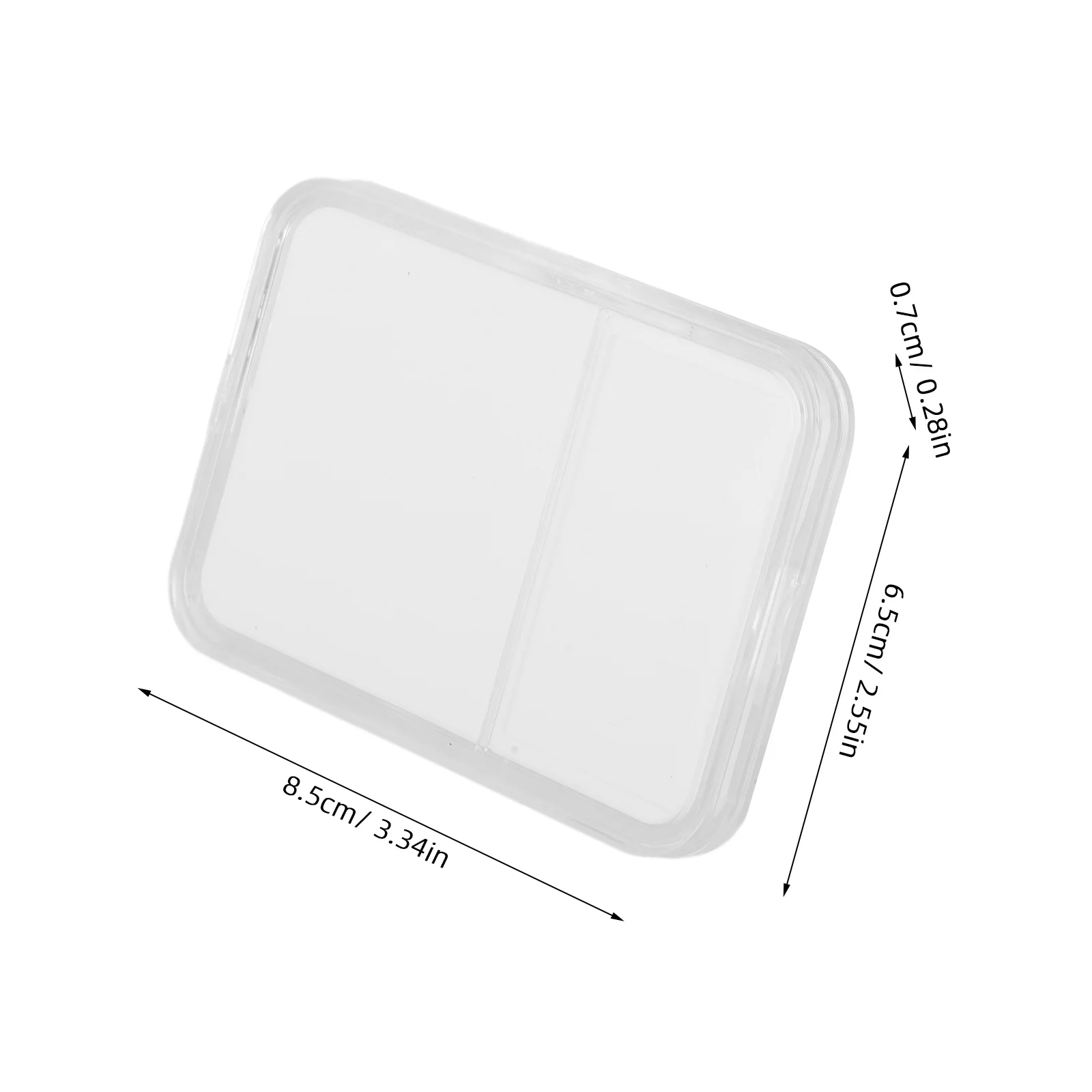 4Pcs Stamp Display Box Clear Plastic Organizer for Collecting Albums and Deformation Resistant Stamp Collecting Albums