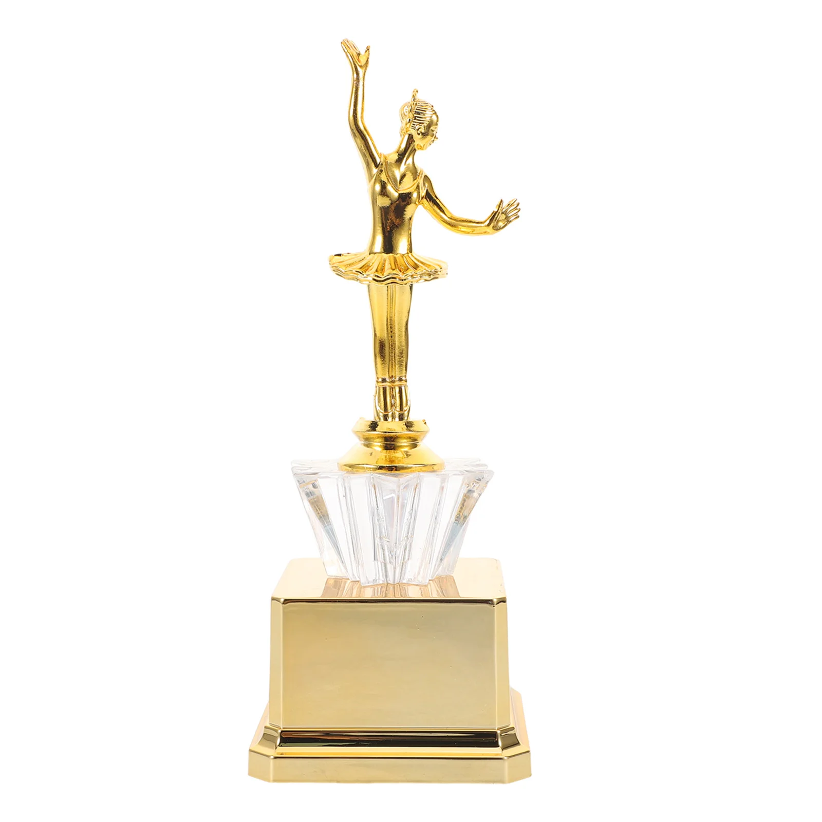 Mini Golden Trophy Cup for Ballet Dance Competition Plastic Trophy Award Sports Winner Dance Trophies Participation Souvenir