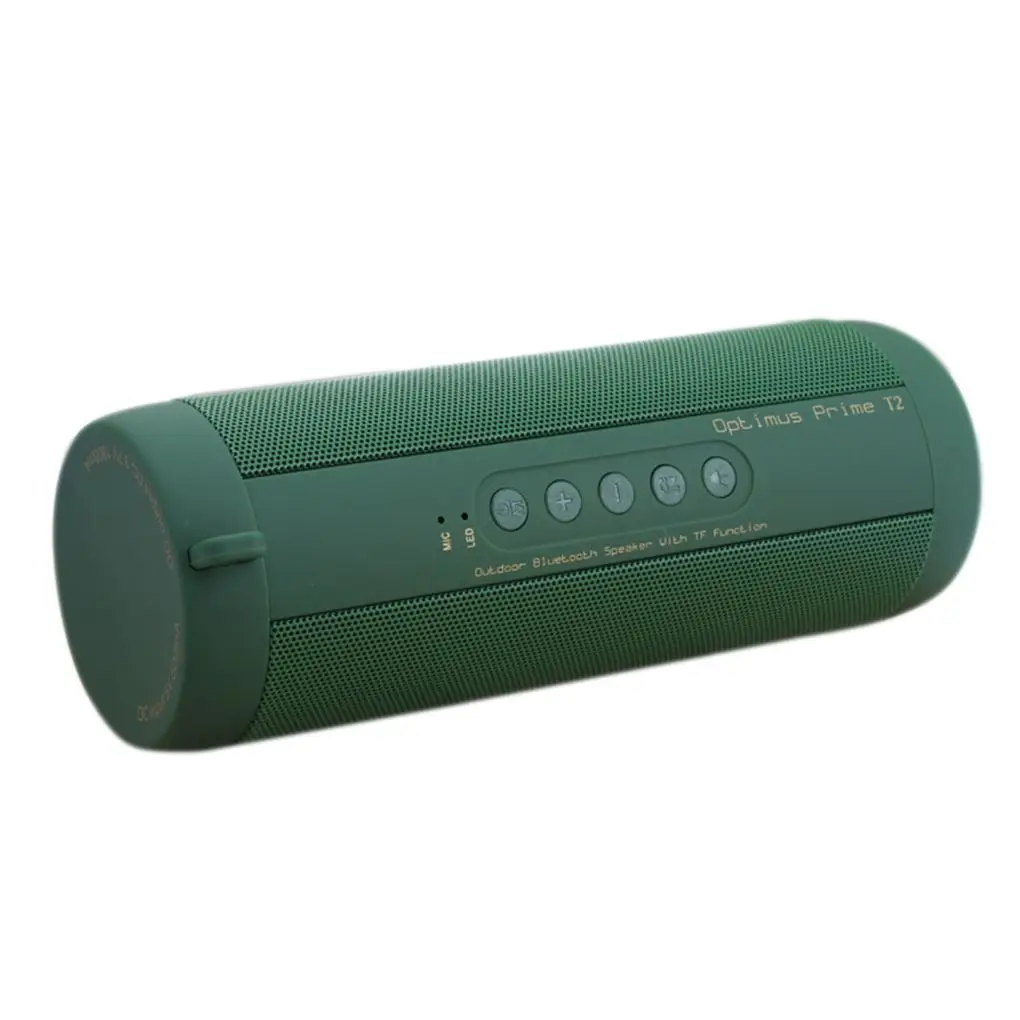 Enceinte portative Bluetooth T2, haut-parleur d'extérieur, étanche, sans fil, super basses, colonne, pour téléphone intelligent