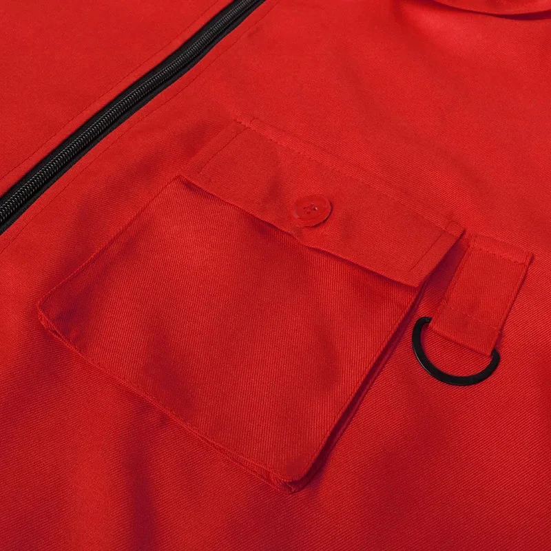 Calamari Guanti con cintura generale con cappuccio Set maschera Hallowe TV Game Guard Costume cosplay Tuta rossa Outfit Adolescenti adulti Tracksui