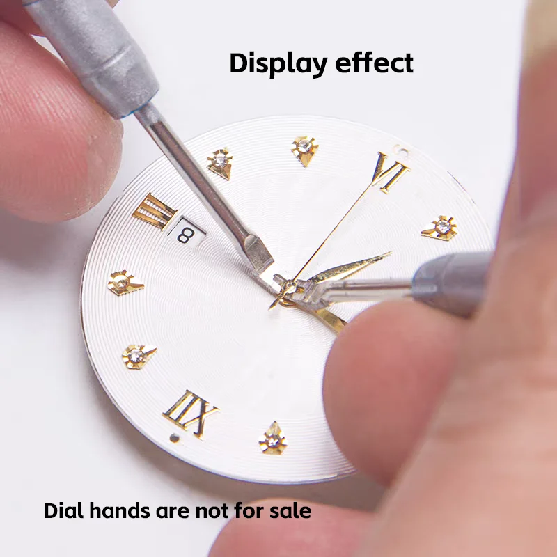 

Set of 2 watch hand starters, aluminium alloy manual disassembly tool, product size: 9.3 cm * 0.6 cm, used for watch repairs.