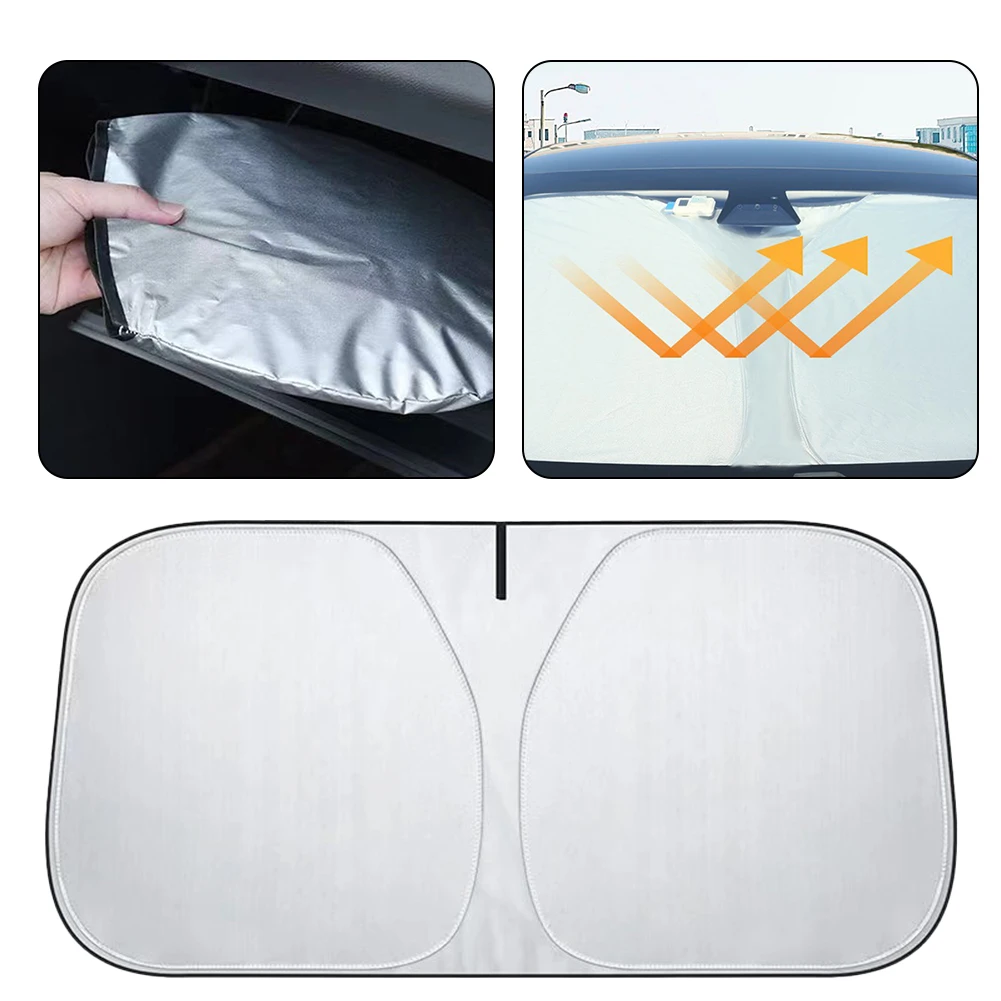 

Cover Sunshade Accessories Car Foldable Front Glass Parts Replacement Sun Protection UV Shield Visor Useful Brand New