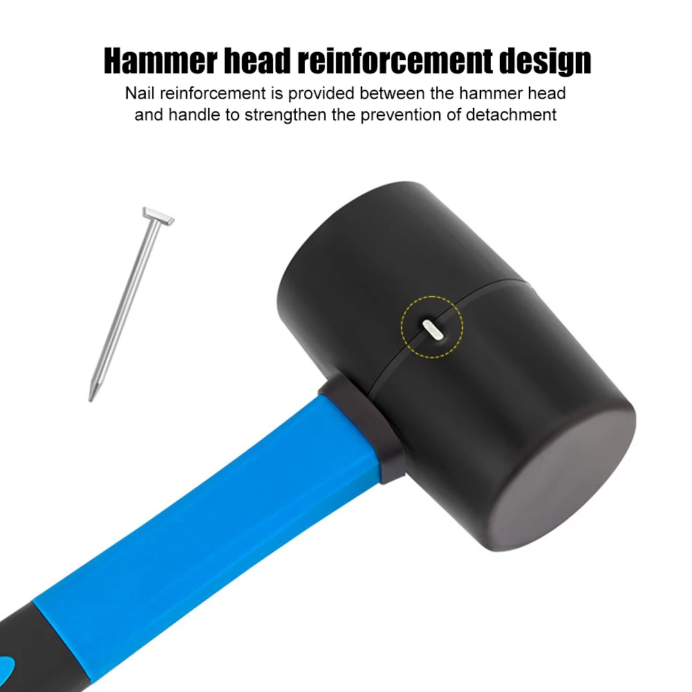 TOOPRE Bicycle Repair Hammer Practical Rubber Hammer Non-Slip Handle MTB Bike Bottom Bracket Mounting Removal Tools