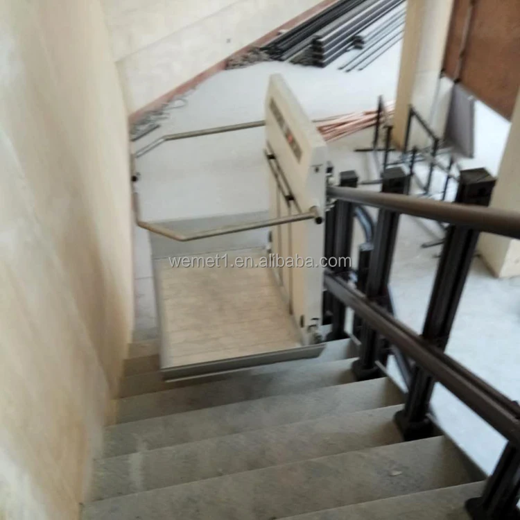 Customized Indoor Outdoor Wheelchair Lift for Disabled  Inclined Platform Lift Curved Stair Lift