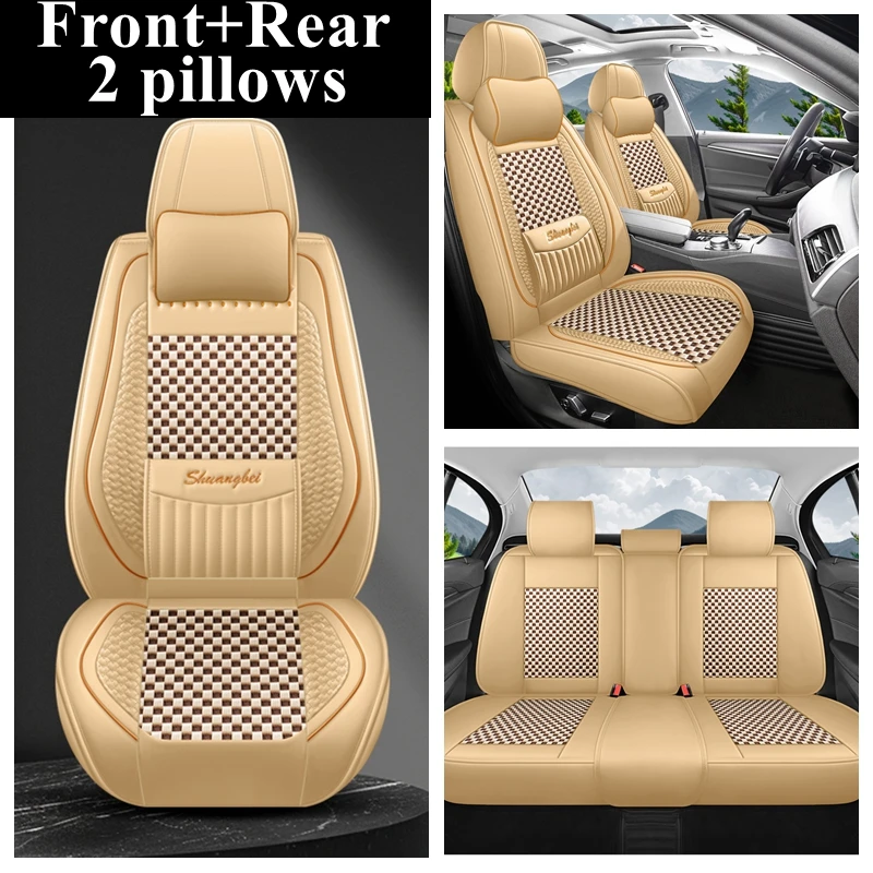 Front+Rear Full Set Car Seat Covers for Citroen C2 C3 C4 C-CROSSER C-XR C4 Cactus C4L Picasso C5 Triumph C6 Xantia DS4 DS5 DS6