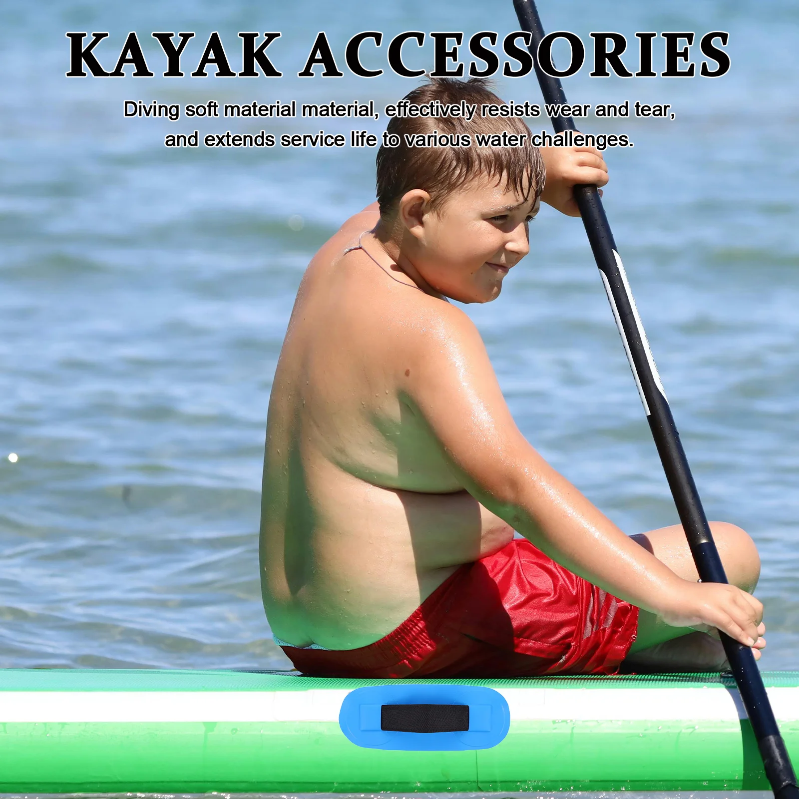 

Inflatable Boat Handles: Kayak Side Grip Handle For Paddle Board Carry Durable Soft Material Quick Setup Water Sports Gear