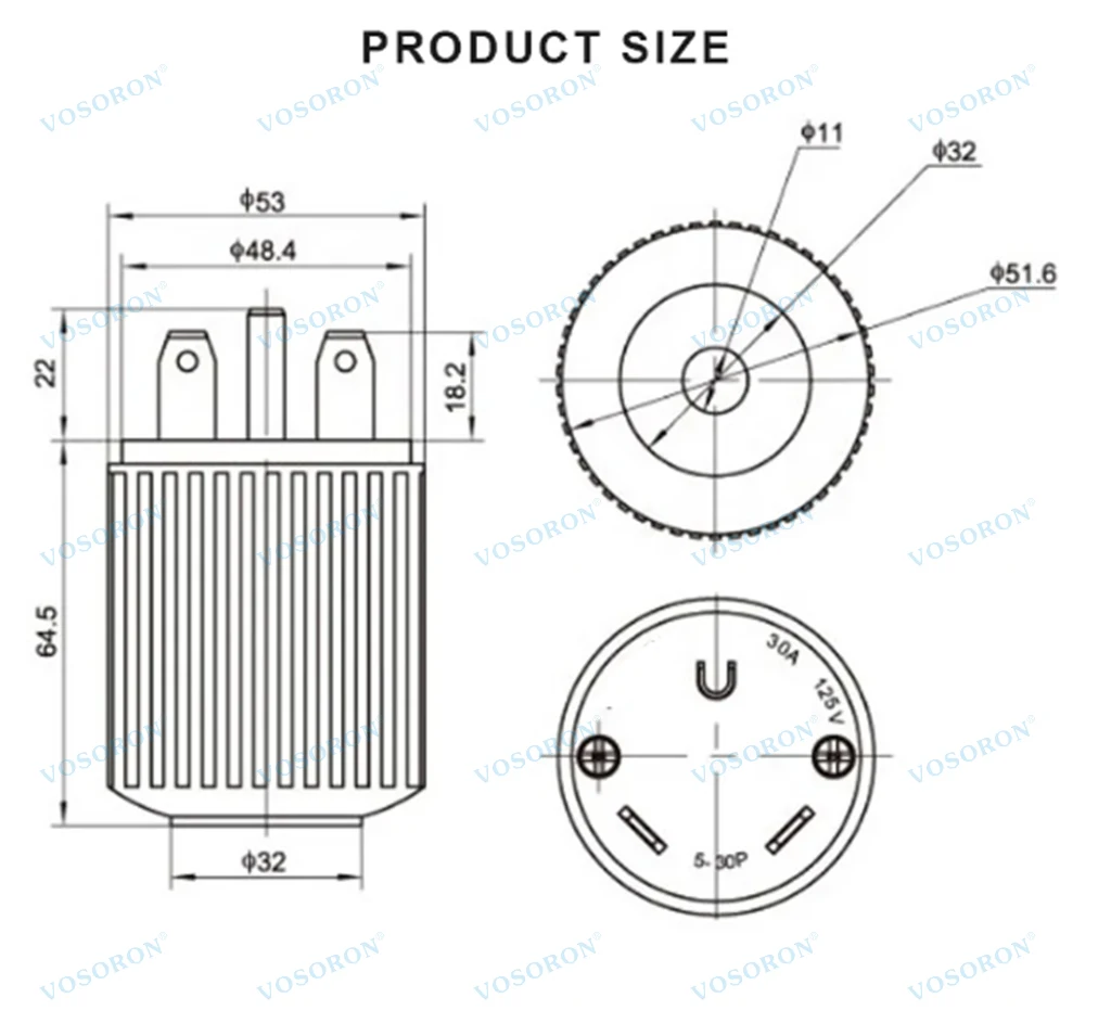 الأمريكية 125 فولت 30A نيما TT-30P TT-30R الولايات المتحدة مولد التوصيل المقبس مكافحة قبالة قابس طاقة صناعي المقبس مضمنة سلك موصل