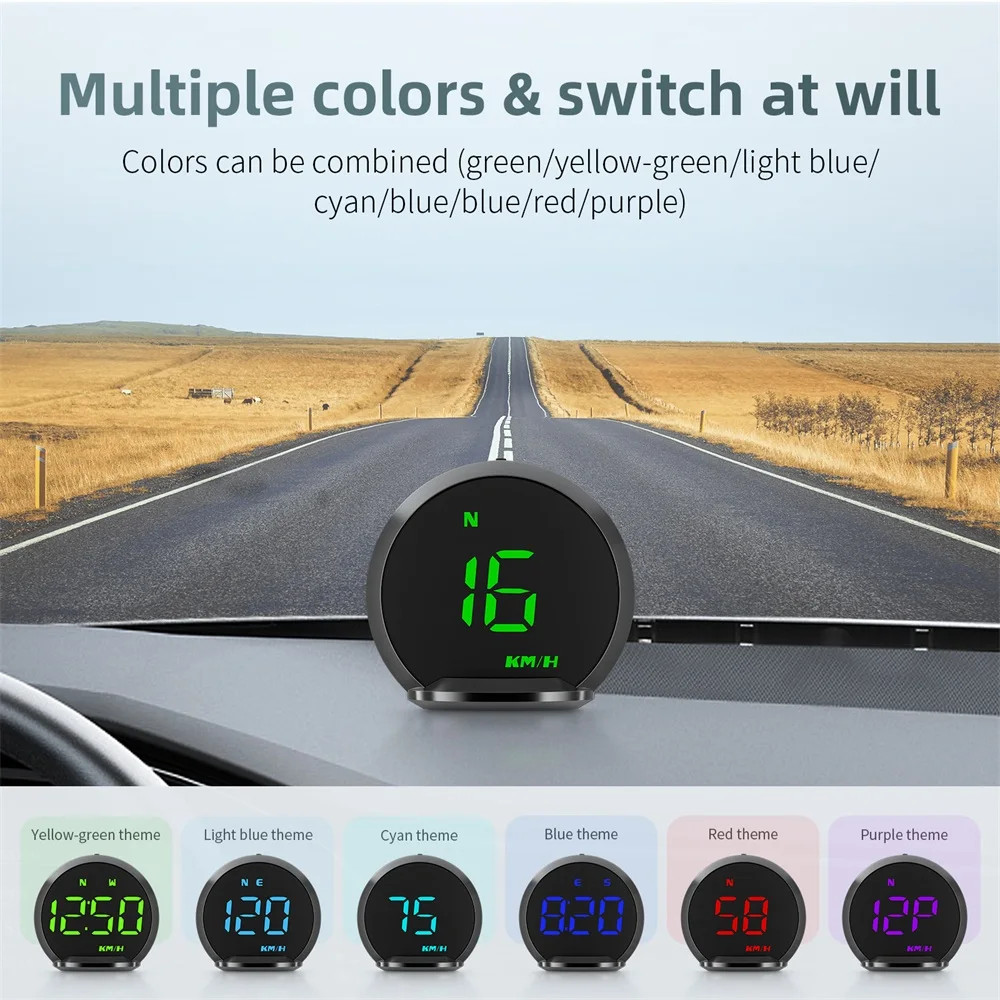 G13 Car GPS Head Up Display Automotive Car HUD Universal Tachometer Digital Clock High-definition Head Up Camera For All Car