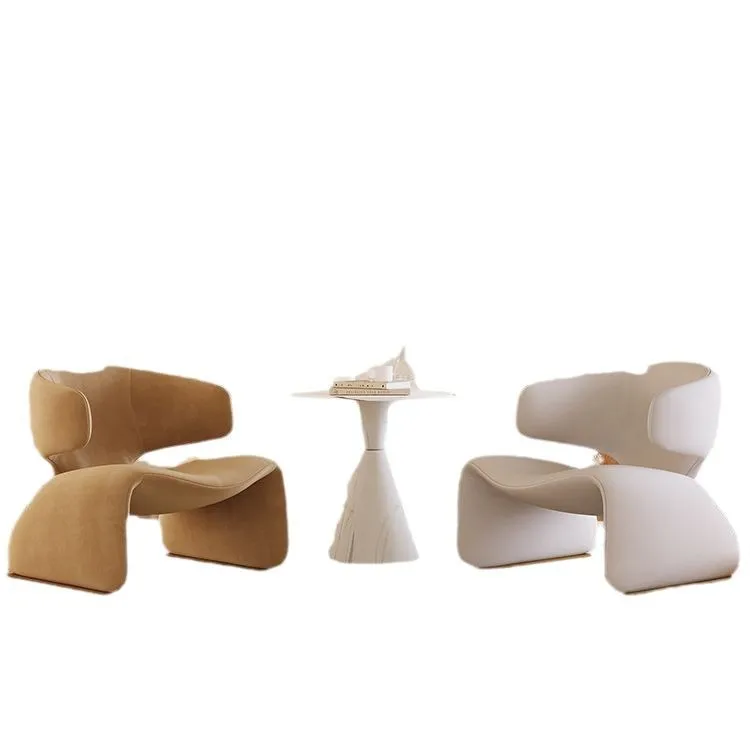 

Single Chair Living Room Lazy Single Sofa Leisure Chair Nordic Curved Balcony Chair