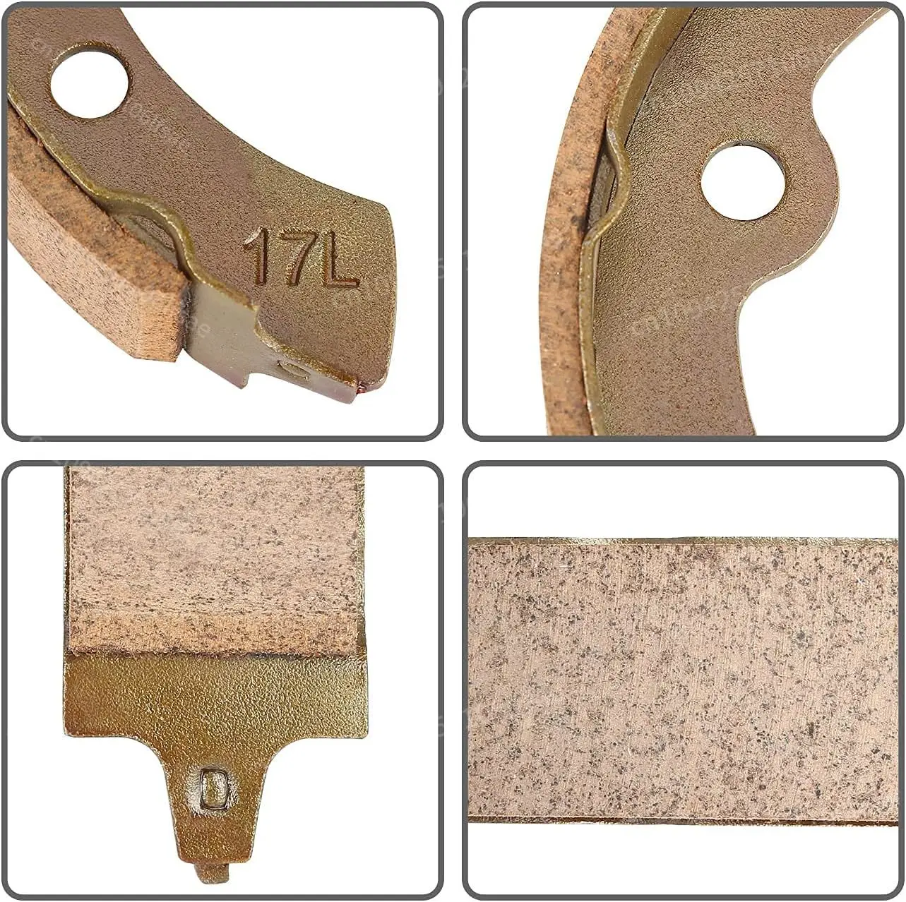 حذاء فرامل عربة الجولف، forG1G2G8G9، Club Car DS 1995-up، Club Car Precedent2004-up، EZGO1986-1996، OEM1018232-01 (2 قصير و 2 طويل) #6