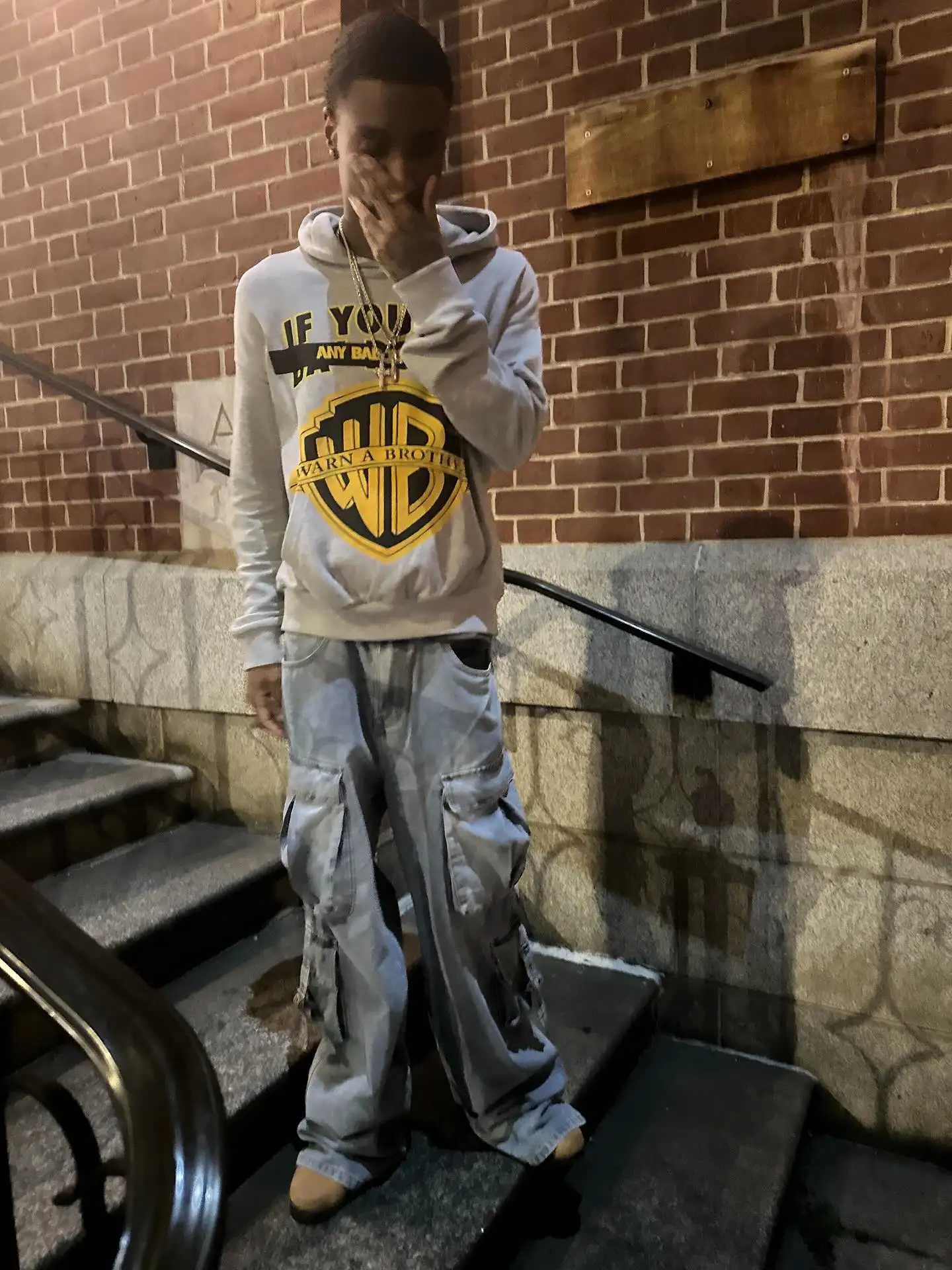 

Drolandmiller, готические толстовки с принтом WB, женская уличная одежда в стиле гот-панк, толстовка в стиле гранж, Harajuku, толстовка в стиле хип-хоп, одежда Y2k