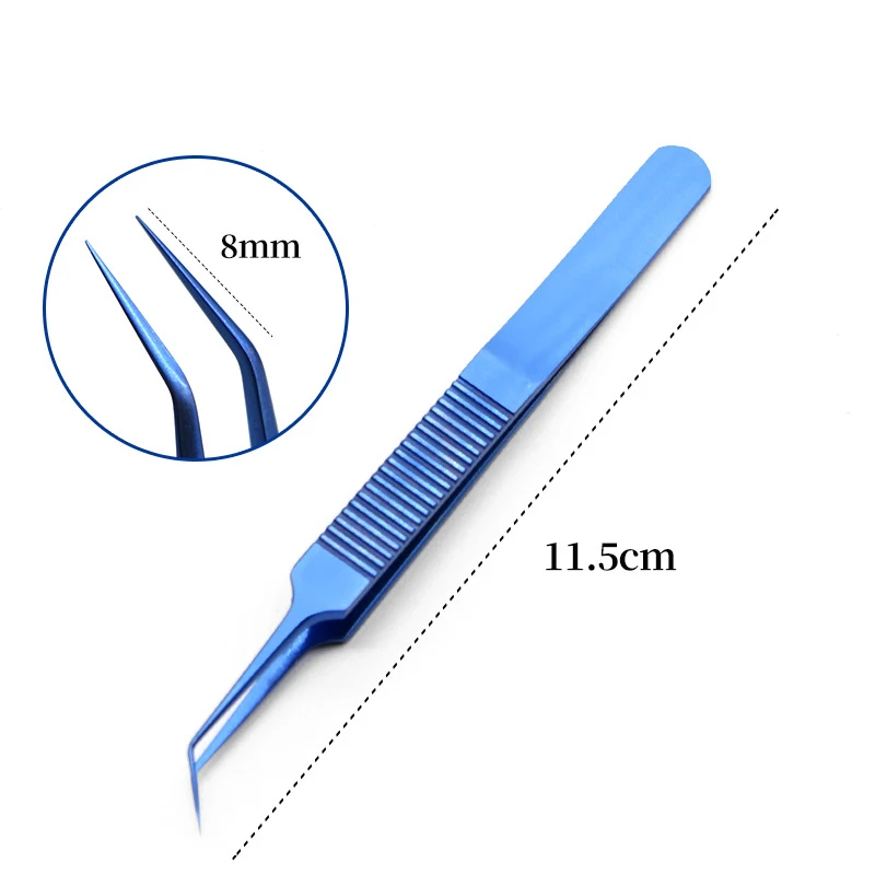 Pet surgical instruments Fue Hair Transplant Forceps Hair Transplant Implanter Hair Transplant Tweezer Titanium