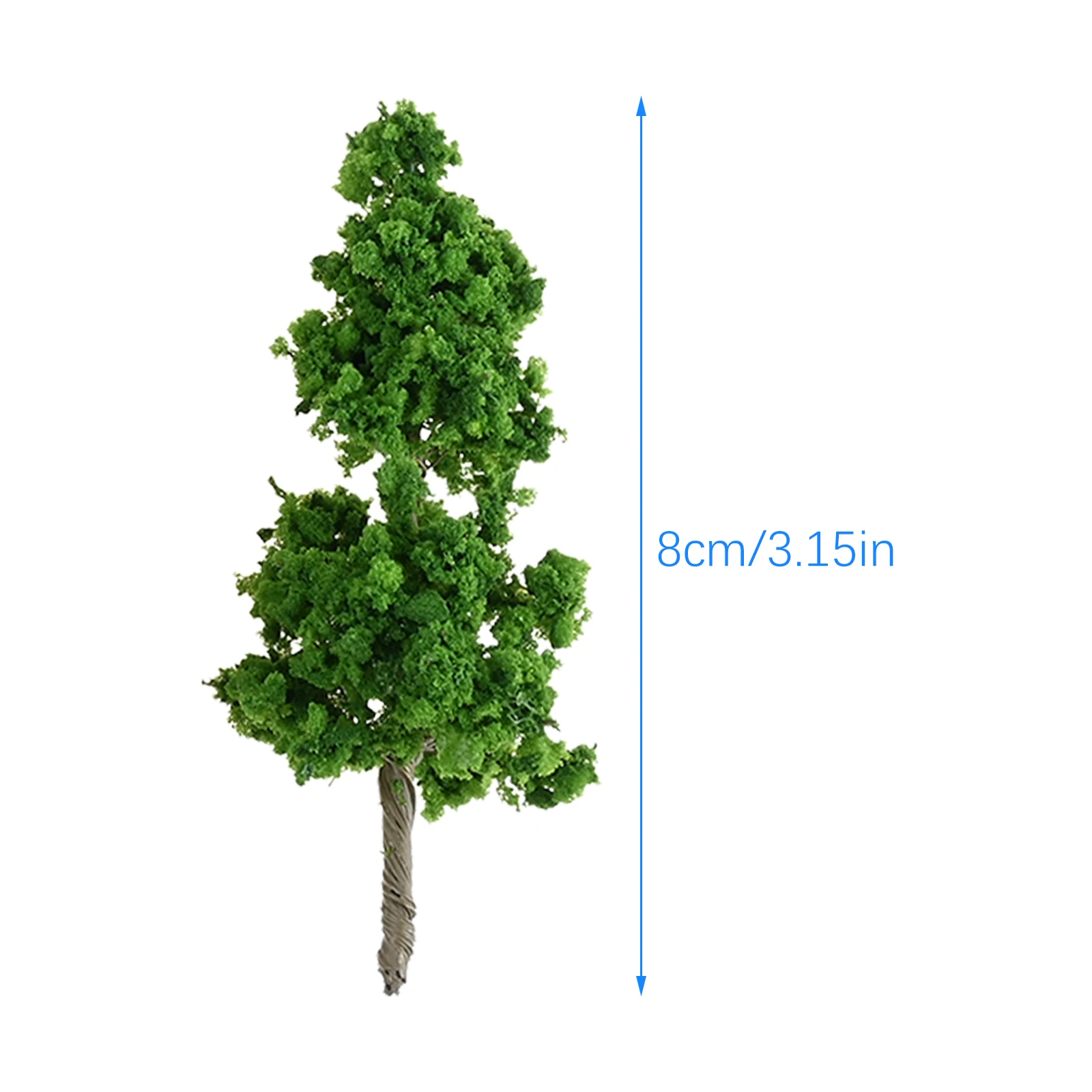 20pcs Artificial Miniature Tree Mixed Mini Diorama Flower Trees W/ No Base Scenery Railroad Decoration Build Landscape Accessory