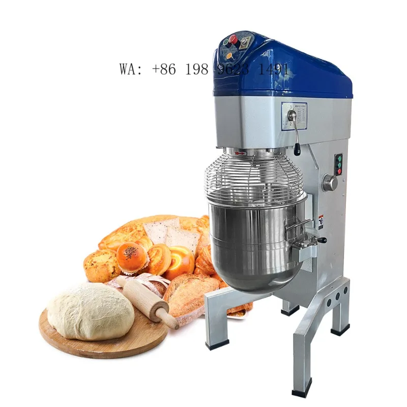 80L Large Capacity Planetary Mixer  Commercial  Dough Cream Mixing Equipment for Cake Bread Bakery Making