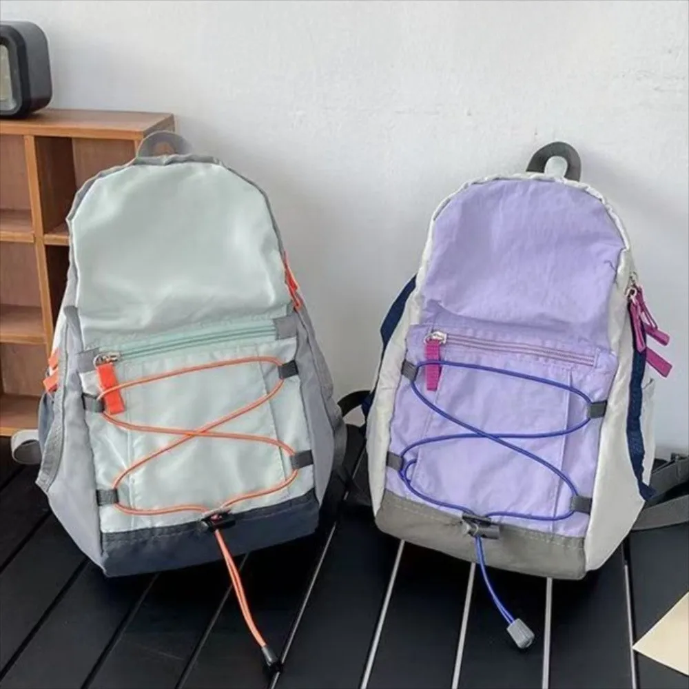 Простая большая вместительная уличная горная сумка на молнии с завязками, легкая нейлоновая сумка, спортивный рюкзак, дорожная сумка, дорожная сумка для альпинизма