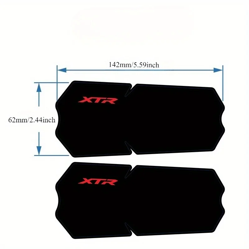 XTR-M9100 Crank Set Stickers 2Pcs, 2D Flat Durable Decals, Stylish Ornament for MTB Crank and Motorbike Helmet