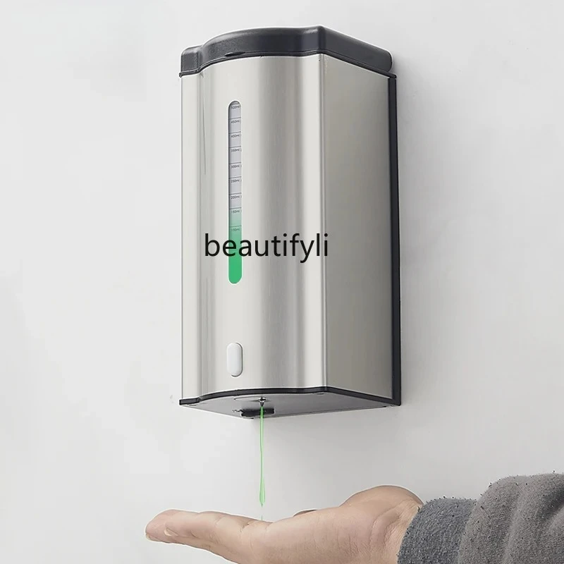 

304 stainless steel soap dispenser Wall-mounted induction hand sanitizer Automatic soap dispenser Commercial soap box