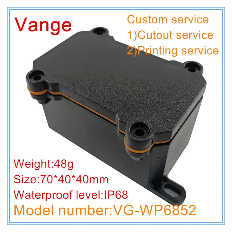 Vange Ip68 Waterdichte Projectkast 70*40*40Mm Pc Plastic Instrumentbehuizing