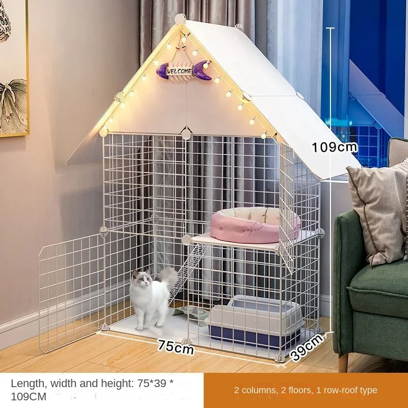 Cat Cage House Villa Special Price Two-storey Household Indoor Kitten Pet Kennel Oversized tery