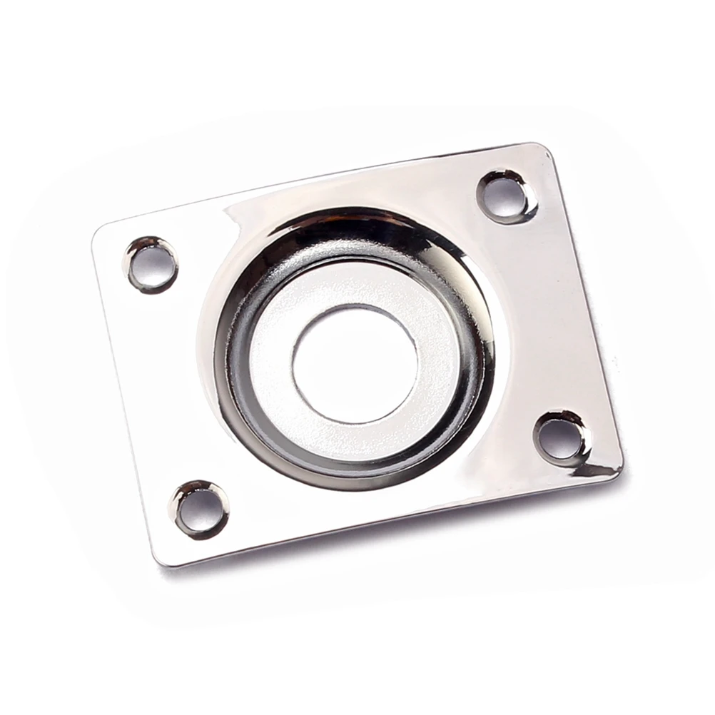 

Socket Piece Guitar Silver Jack Plate Earth Tones Maintenance Part Input Plug Bass Pickup