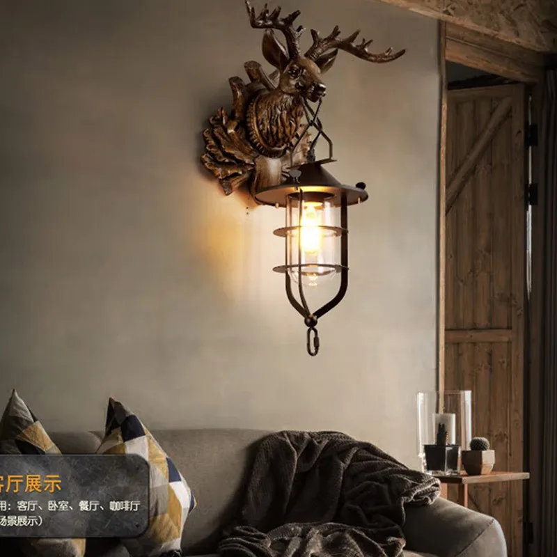 TEMOU  Modern Antlers Wall Light Creative Design LED Indoor Sconce Lamp For Home Decor Living Bedroom Bedside Porch