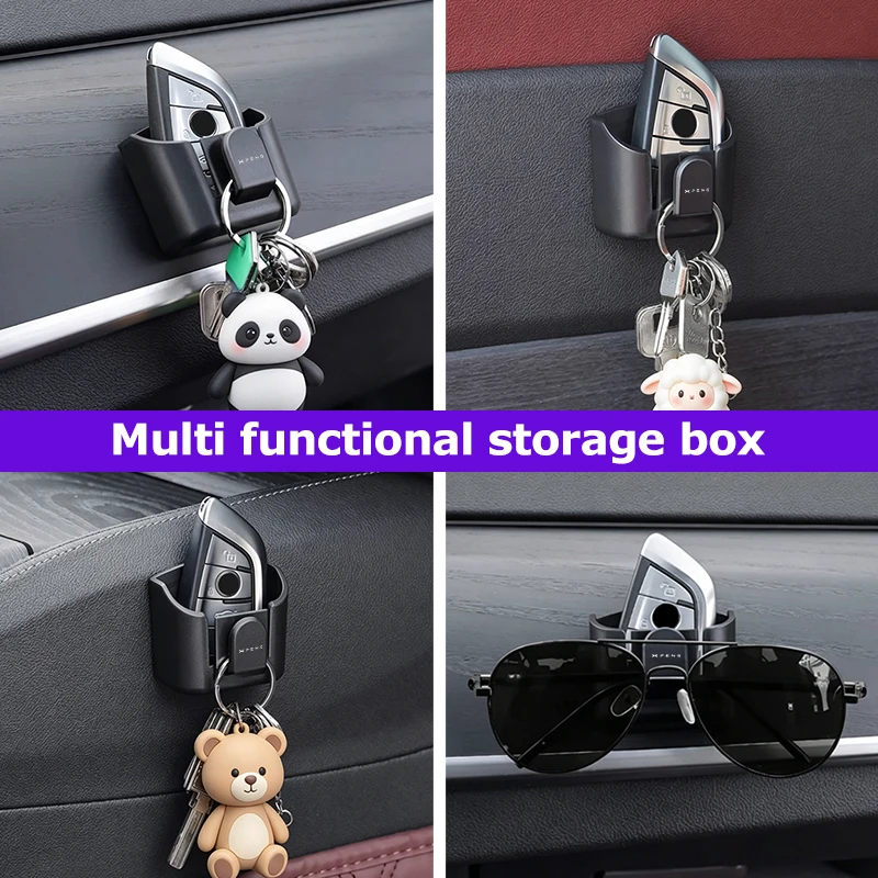 Mini Car Remote Key Storage Box Dashboard Hang Organizer Holder For Xiaopeng Xpeng G6 G7 G9 X9 P7 P7i P5 MONA M03 G3 G3i N5 view 4