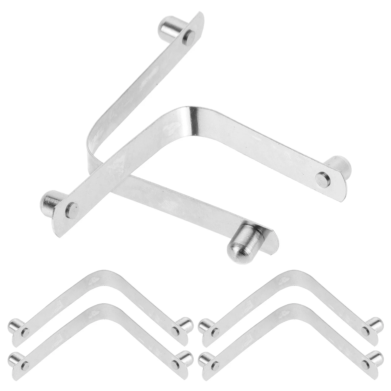 

6pcs Pool Cleaning V Clips Stainless Steel Replacement For Skimmer Nets Leaf Rakes Brush Handles Pool Pole Attachments Tool