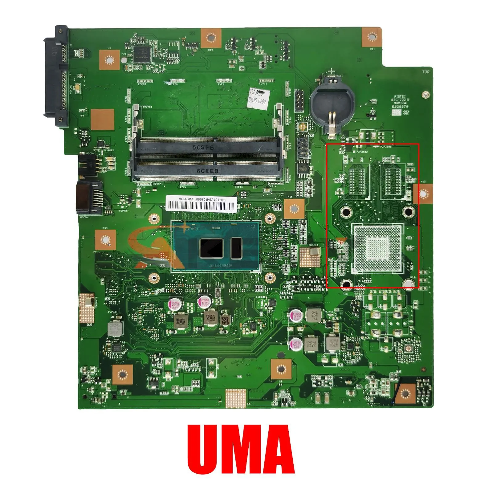 Imagem -03 - Samxinno Zn240ic Placa-mãe para Asus Zen Aio Zn240i Zn240icgk Placa-mãe Tudo em um I36100 I5-6200u I7-6500u Cpu 940mx2g