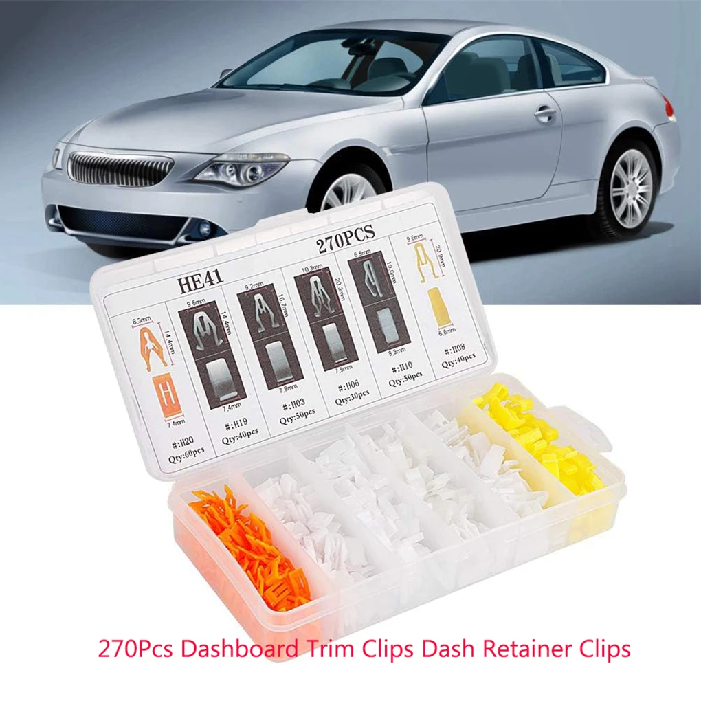 270Pcs Dashboard Trim Clips Dash Retainer Clips Replacement Car Clips Auto Plastic Fasteners Wide Range Of Applications