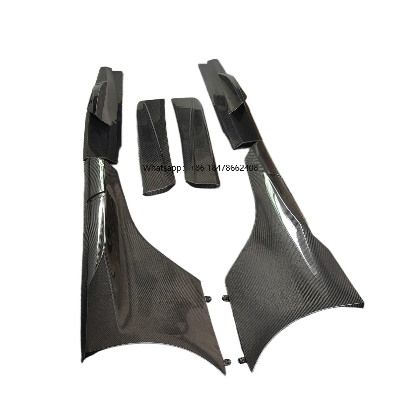 

for the 2012-2014 Mclaren MP4-12C 650S Upgrade 675LT Style Carbon Fiber Side Skirt Body Kit