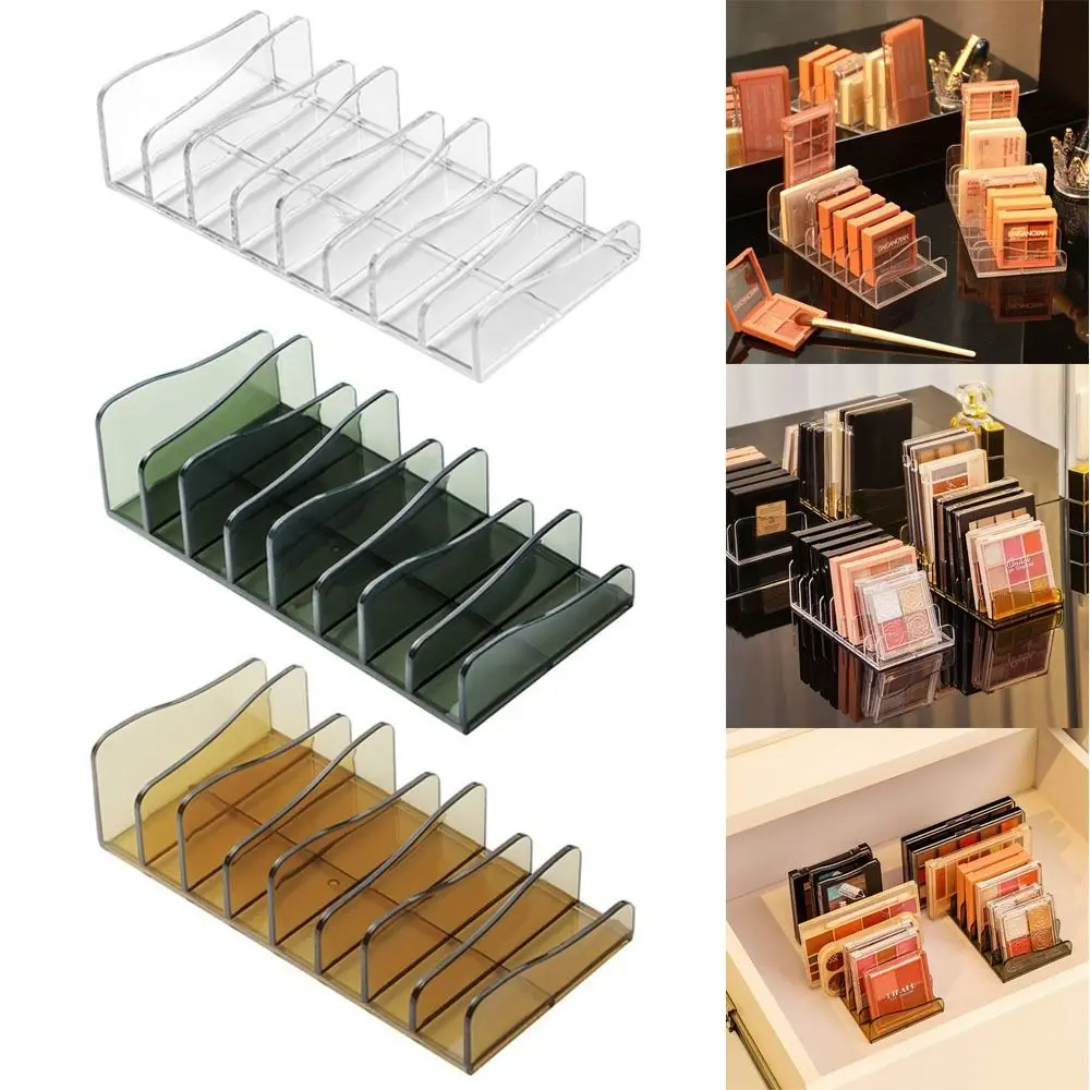 Eyeshadow Blush Holder Transparent Eye Shadow Tray Compartment Powder Box Desktop Drawer Bathroom