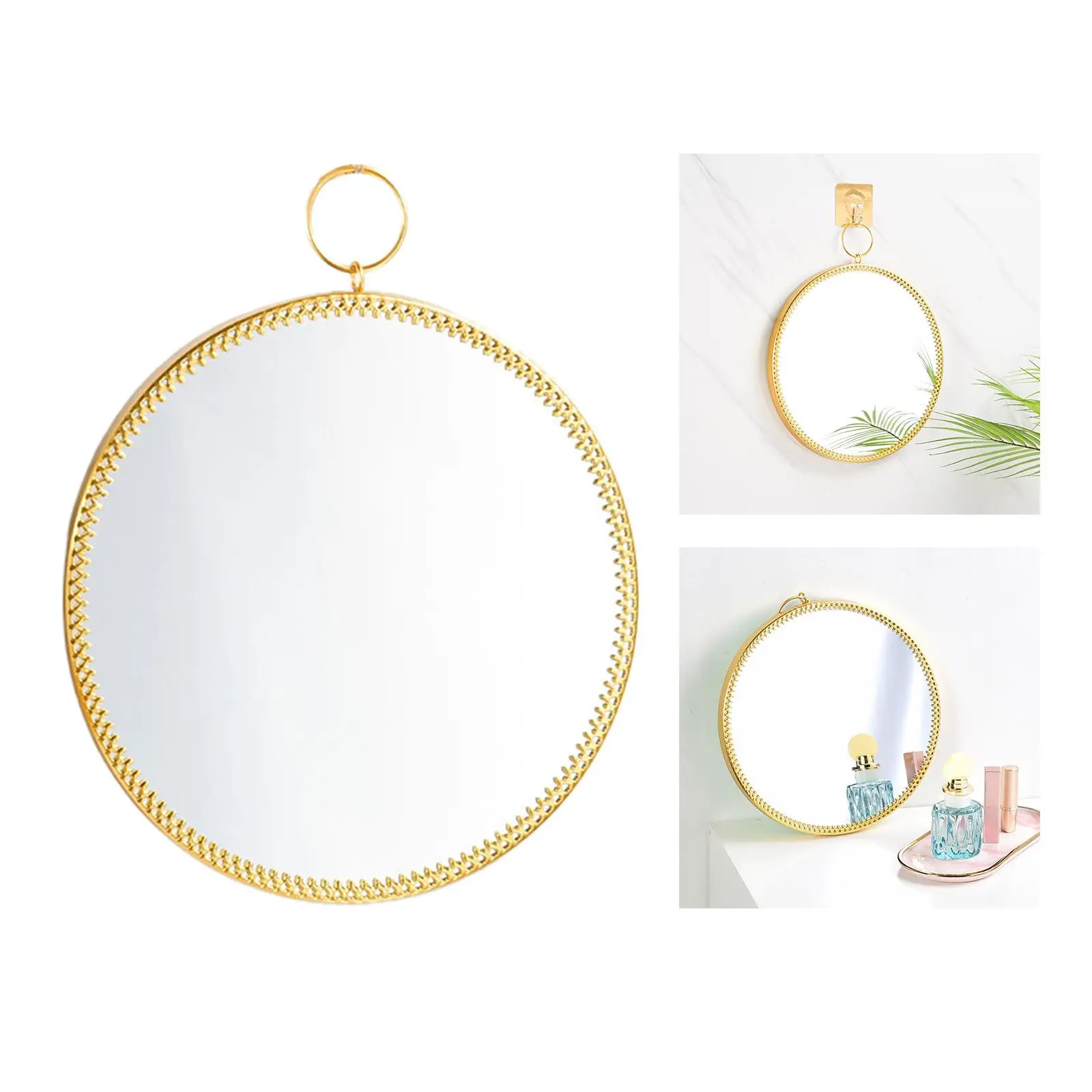 Round Mirror Makeup Vanity Dresng Mirror Bathroom Mirrors S
