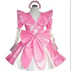 adult pvc lockable dress sissy party