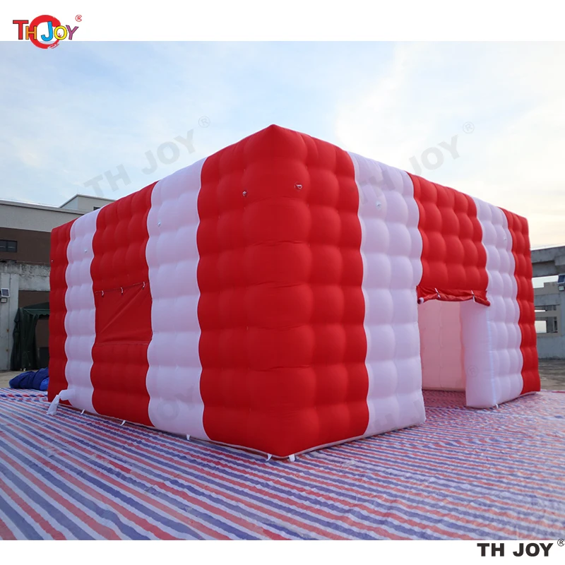 Casa de fotomatón inflable con luces LED, Cubo de aire de 8x8m, para fiesta, evento, exposición y espectáculo