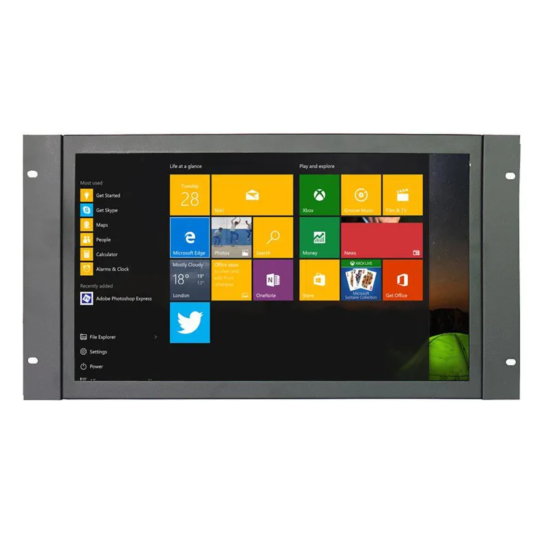 Open Frame Industrial Touch Screen Monitor 17.3 Inch 1920*1080 Speakers 10 Points CapacitiveTouch LED Backlight Black