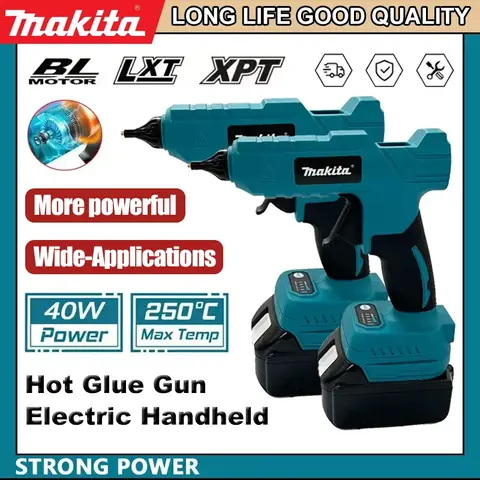 Makita Cordless Electric Handheld Hot Glue Gun Repair DIY Tool Hot Melt Welding Hot Air Gun Anti-scald Nozzle for 20V Battery