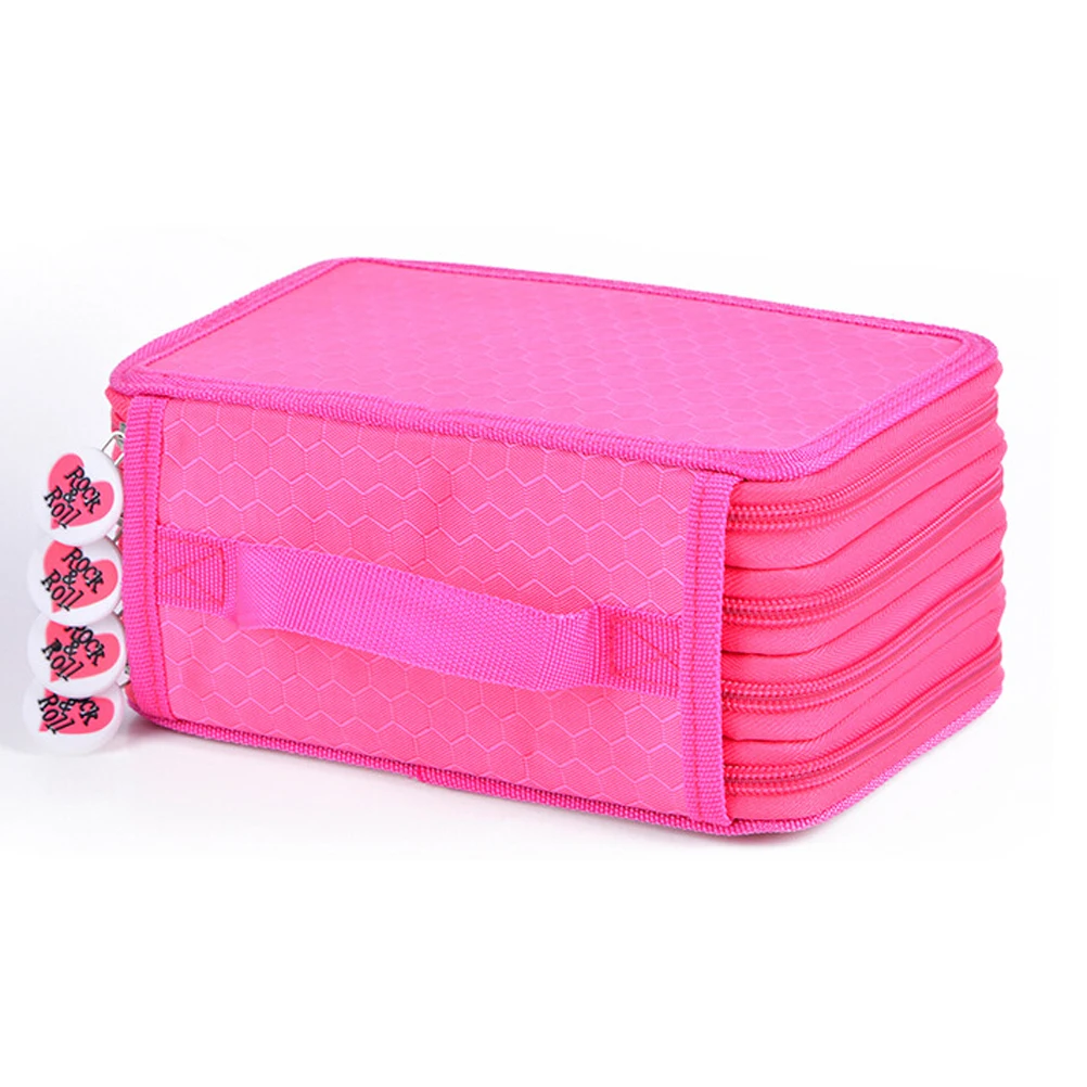 72 Slots Colored Pencil Case 72 Case Large Capacity Double Layer Bag Travel Friendly Colored Pencil Storage