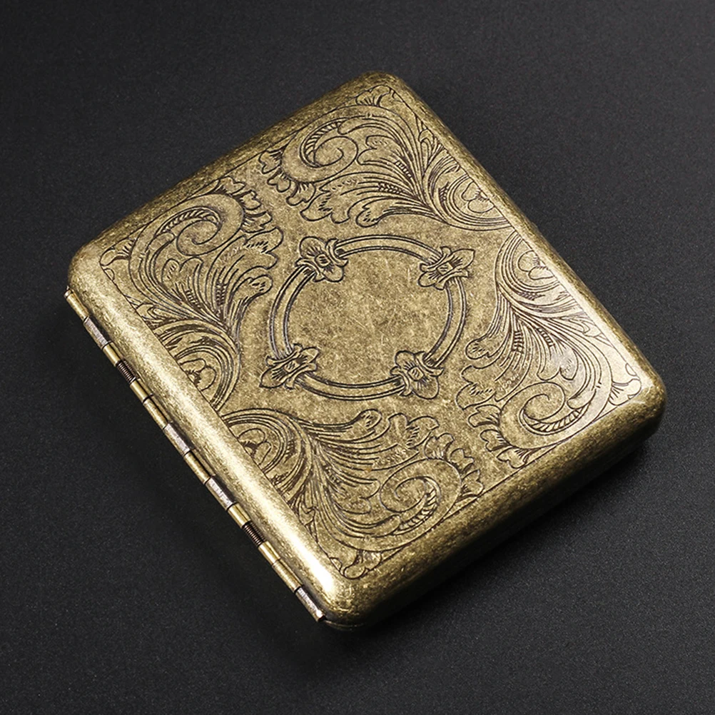 

Retro Stainless Steel Cigarette Box Case For Cigarettes Protection Storage Container Portable Cigarette Holder