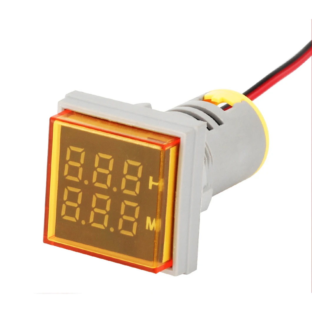 ABILKEEN High Quality  LED Industrial Signal Indicator Light Digital Display Time Meter AC220V Industrial Time Measure Meter