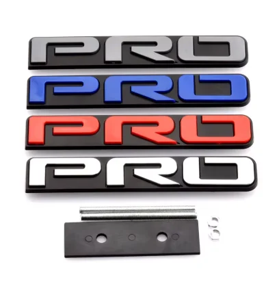 Emblema Decorativo 3D para Parrilla Delantera PRO, Placa con Nombre Decorativa para Parrilla, Compatible con Taca Tundra 4Runner Pack
