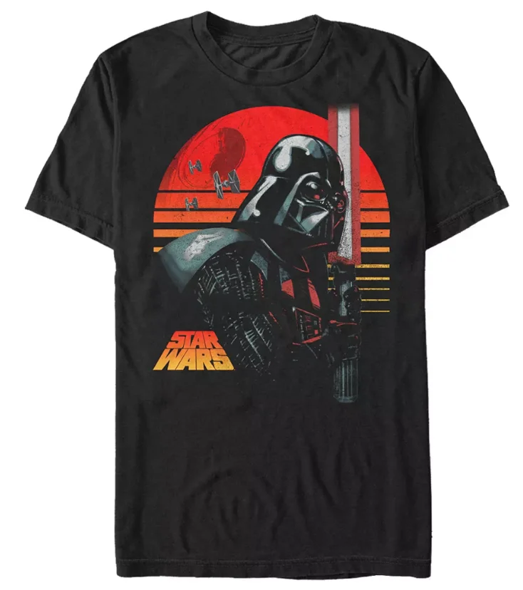Camisetas de manga curta masculinas e femininas de Star Wars, camisetas de ficção científica retrô casuais estampadas com logotipo de Star Wars