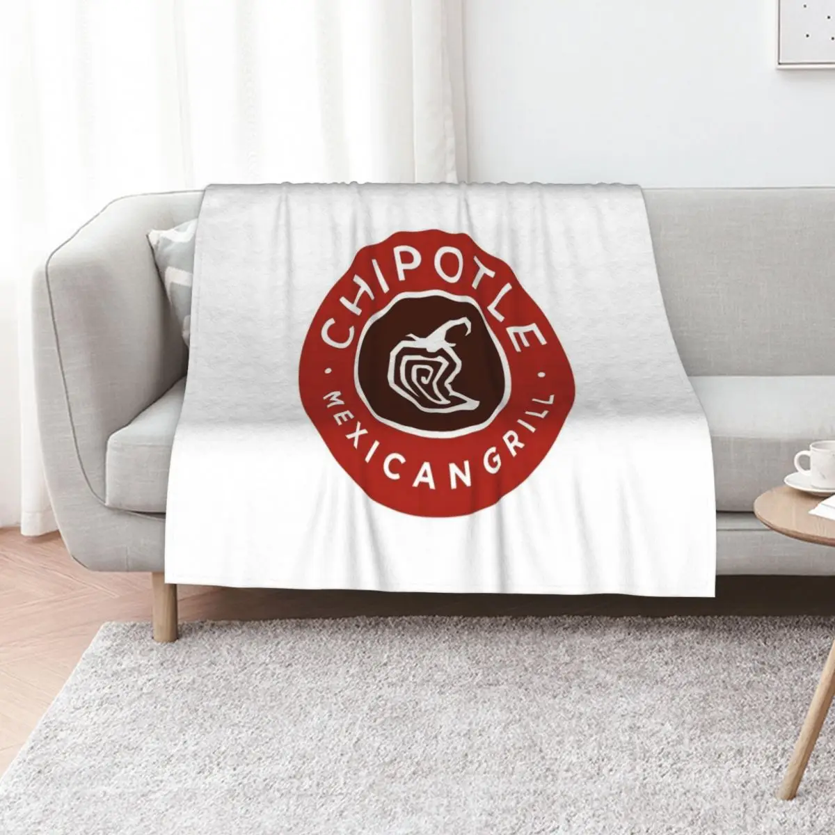 chipotle mexican grill restaurant logo Throw Blanket Stuffeds Multi-Purpose Hairys Luxury Thicken Sleeping Bag Hair Blankets